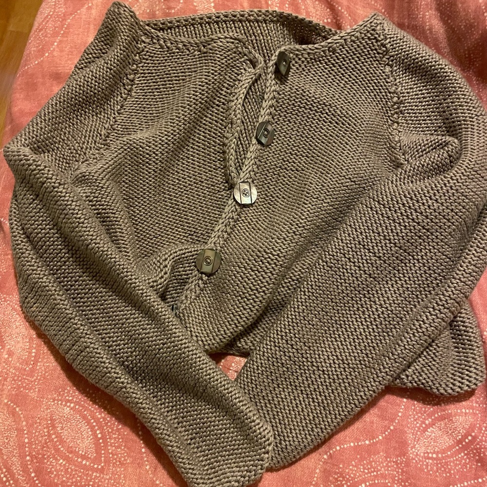Brown teddy bear style cardigan